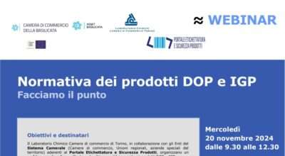 WEBINAR: Normativa dei prodotti DOP e IGP